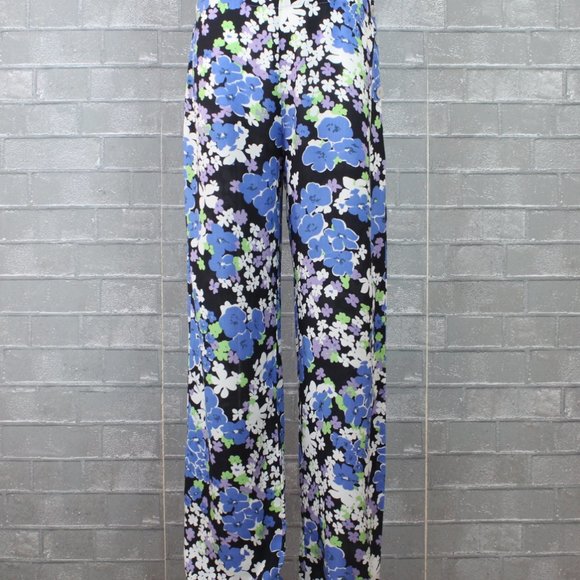 Wildfox Overalls Swimsuit Coverup Blue Bouquet - Picture 3 of 8